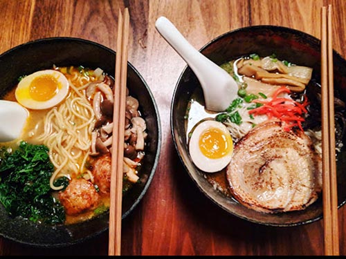 two bowls of ramen