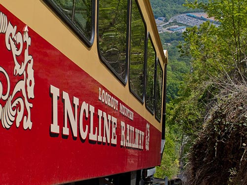 an incline railway trolley car